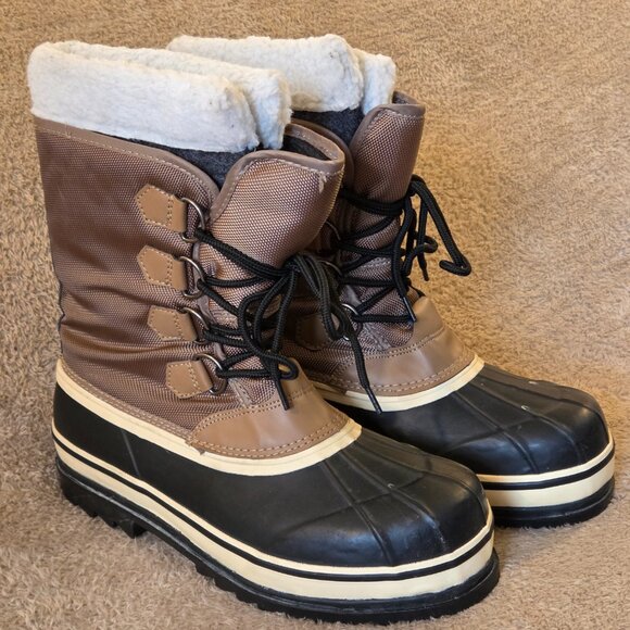 Men’s Winter Snow Boots, Removable Liner, US 9 - Picture 3 of 9